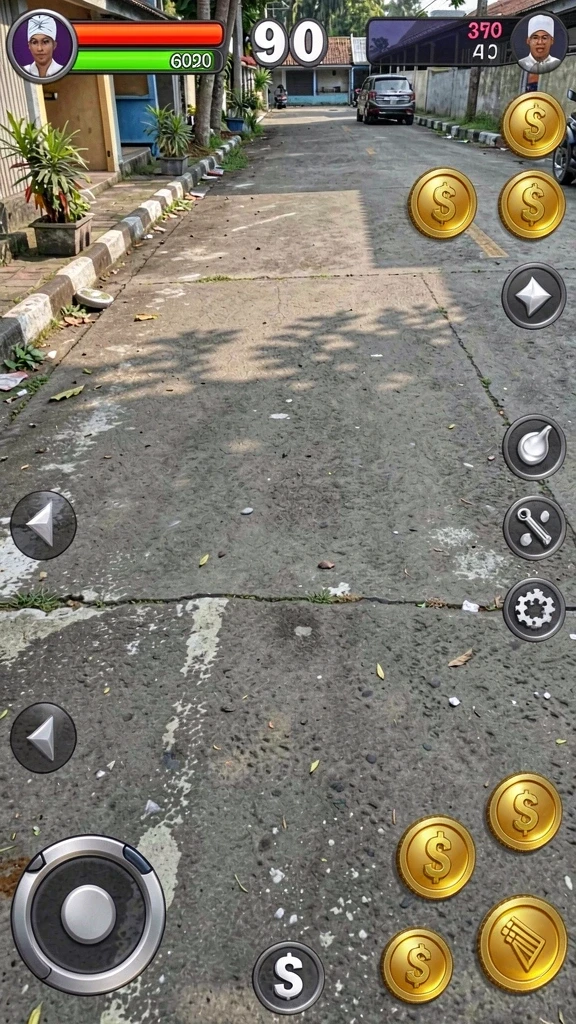 Tantangan yang variatif di setiap level permainan.