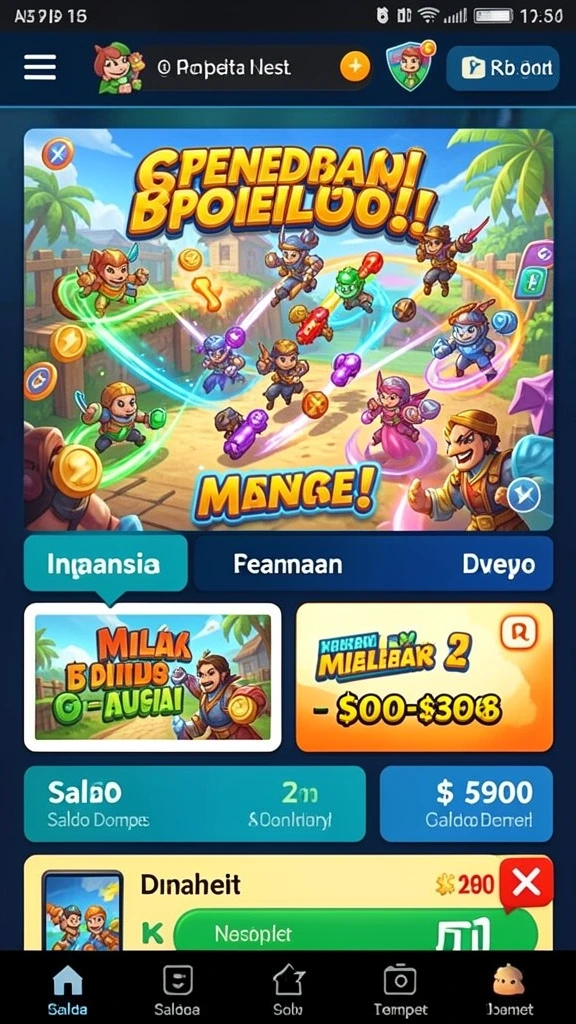 Tampilan antarmuka 988BET yang sederhana dan menarik.