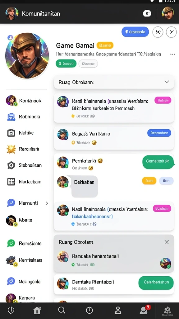 Fitur turnamen yang memungkinkan Anda bersaing dengan pemain lain.