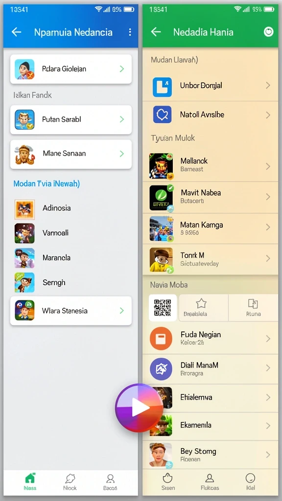 Tampilan awal game C789 yang menarik dan penuh warna.