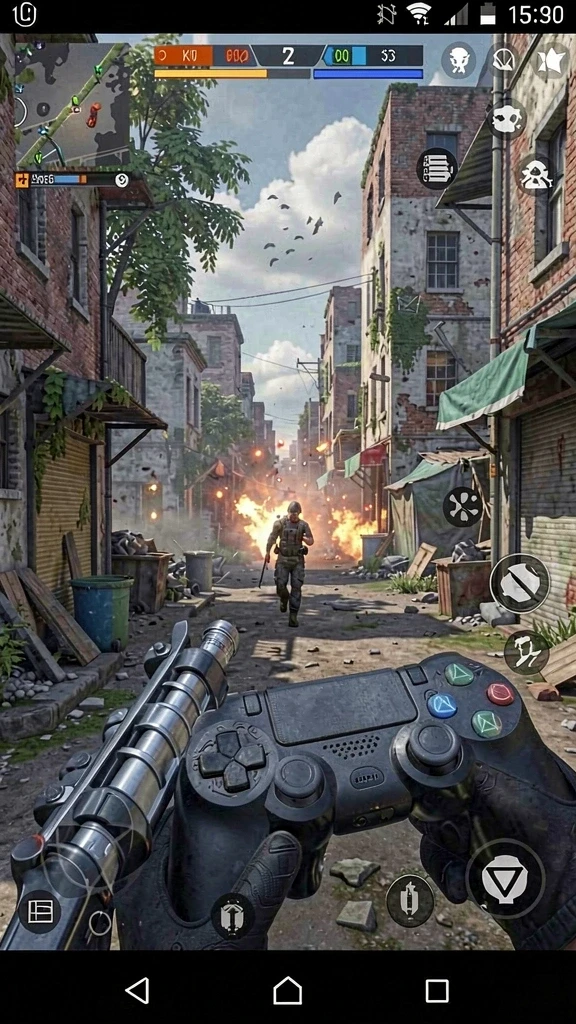Screenshot memperlihatkan fitur multiplayer dengan teman-teman dalam permainan.