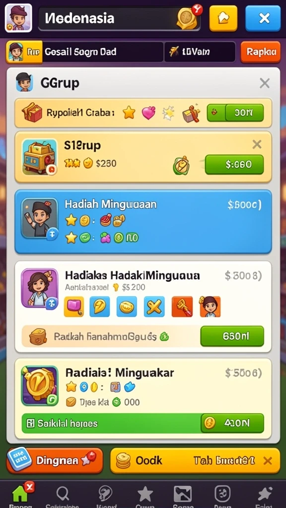 Tampilan menarik dari antarmuka permainan GG288.