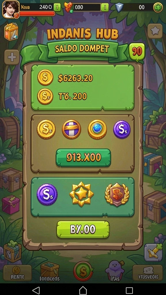 Karakter-karakter lucu dan penuh warna dalam game.
