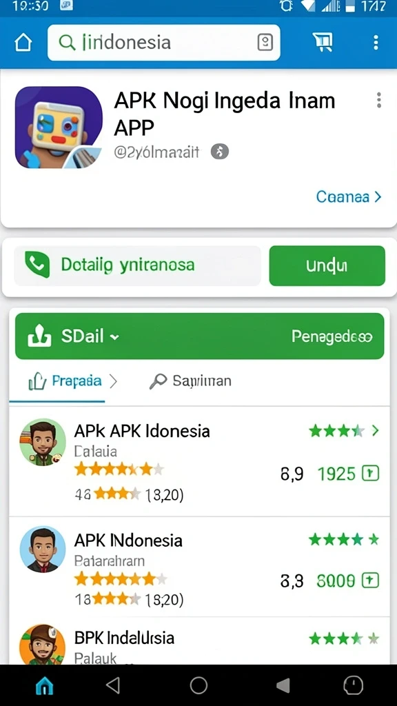 Tampilan antarmuka permainan yang menarik.