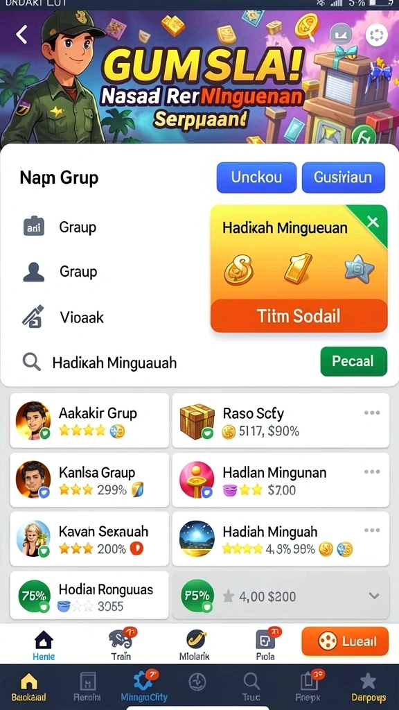 Pengalaman multiplayer yang menyenangkan dan interaktif.