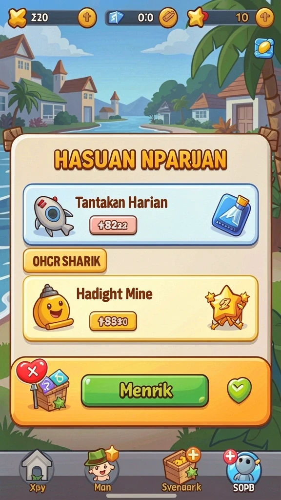 Tangkapan layar menampilkan antarmuka permainan yang menarik.