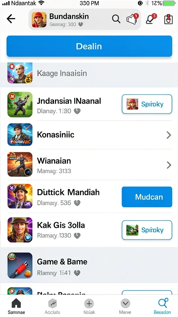 Tampilan grafis yang memukau dalam permainan.