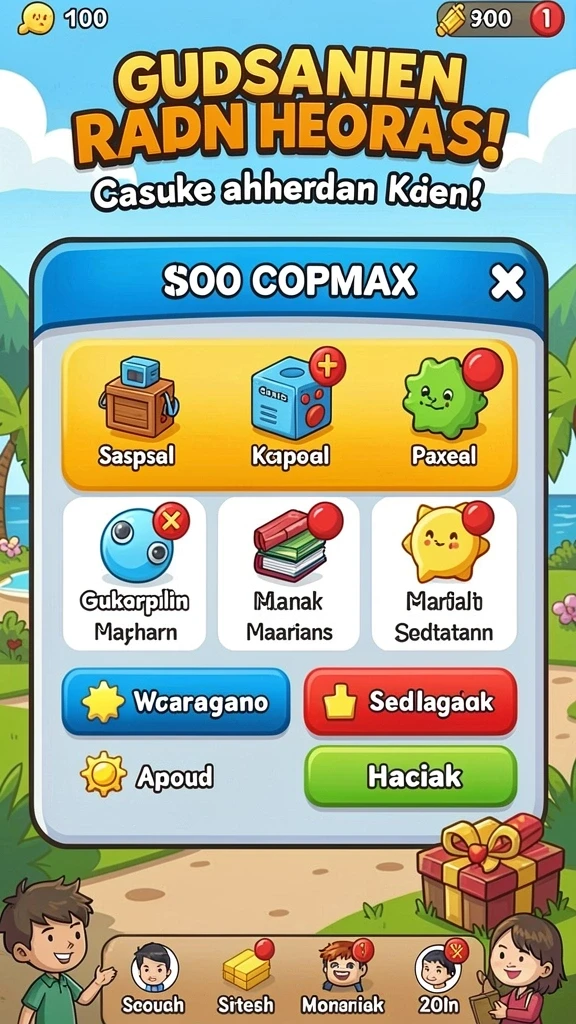 Interaksi sosial yang seru antar pemain.