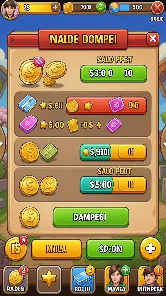 Screenshot fitur bonus yang menarik perhatian.