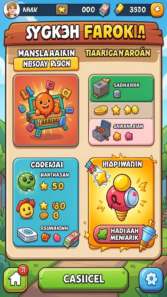 Antarmuka MEGASLOTO yang menarik dan ramah pengguna.