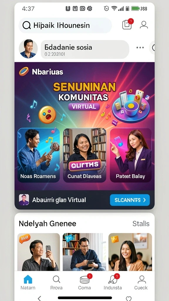 Tampilan antarmuka pengguna yang intuitif dan menarik.
