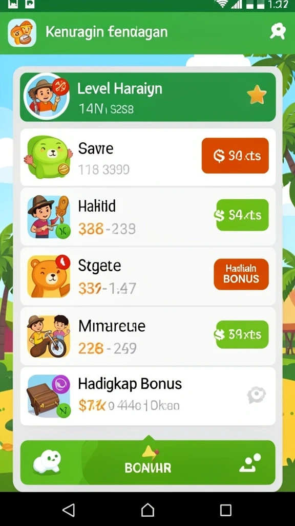 Screenshot menunjukkan variasi permainan kasino yang tersedia.