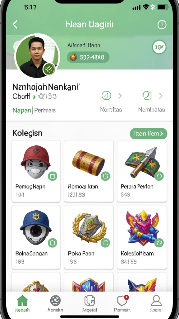Screenshot memperlihatkan fitur chat interaktif di dalam aplikasi.