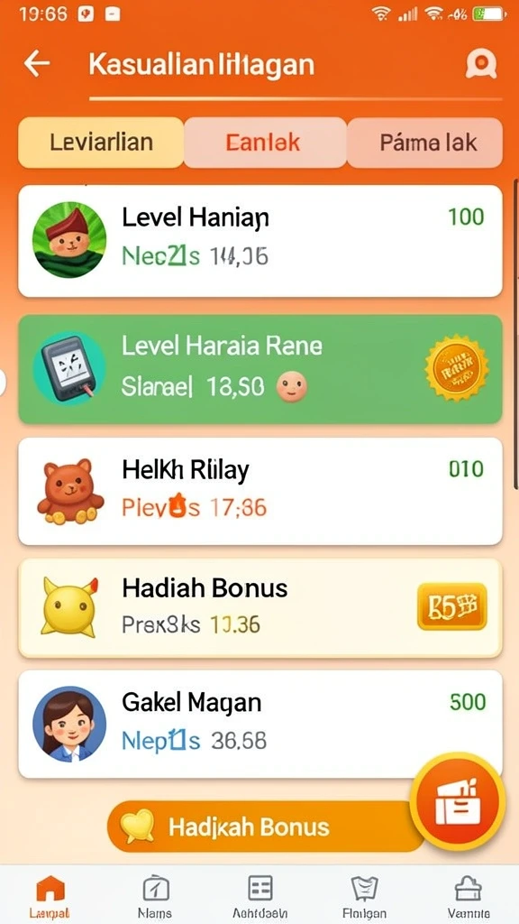 Pilihan permainan yang beragam dan seru untuk dimainkan.